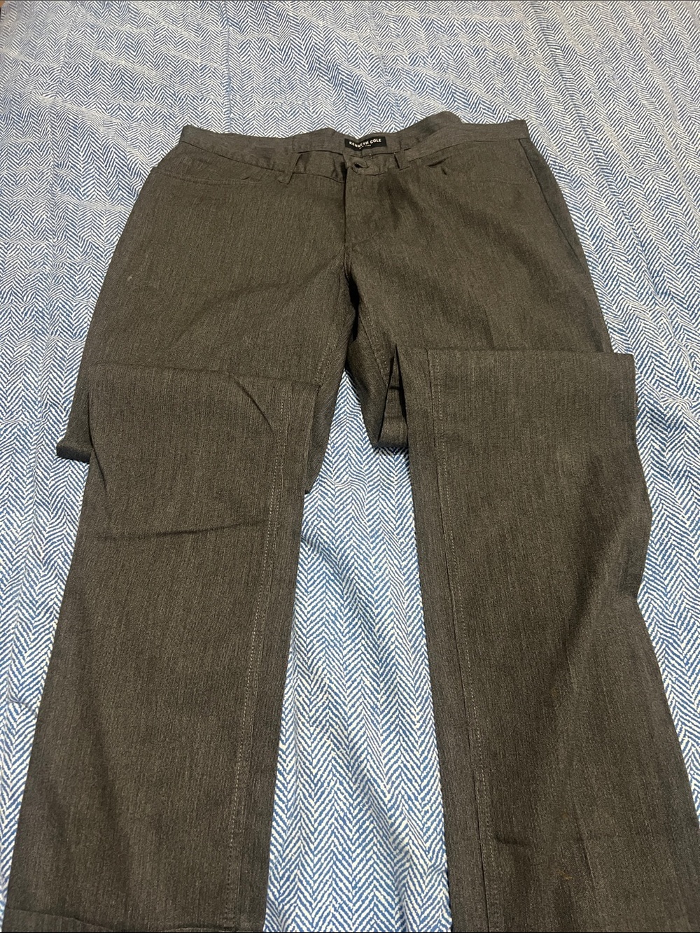 Kenneth Cole Men's Dark Gray Dress Pants